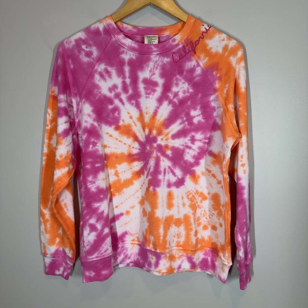 Anthropologie NWT I Stole My Boyfriends Shirt California Tie Dye Crew Size XS